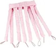 Heatless Hair Curlers Lazy Curlers Headband, Pink for Long Hair