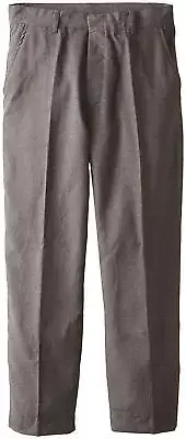 Smith's American Big Boys' Flat Front Flannel Pant, Grey, 20H