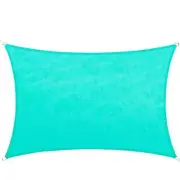 Colourtree Shade Sail Waterproof Turquoise Rectangle Sun Screen Canopy outdoor