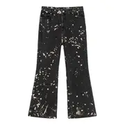 [Juun.J] Printed Denim Bootcut Pants