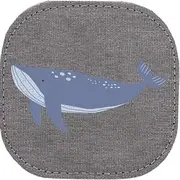 Velcro Patch Accessory for JP Journey Bags for Music Box and Small Biscuits Backpack, 8 x 8 cm (1 Piece Whale)