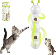 Happy Luna Cat Toy, Smart Motion Cat Toy with Worm Design, Whirlie for Indoor Cats Wall Mount, Interactive Automatic Kitten Plaything with Suction Cup, Rechargeable, Smart Sensor (1Pcs)