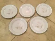 Corelle Three Dreams Cala Lily Dinner and Salad Plates Lot of 5 NEW