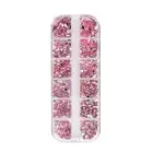 Nail Sequins 12 Grids Creative Nail Art Decorative Sticker Manicure Accessories