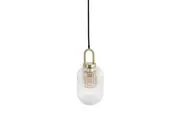 Sunny Modern Clear Glass Small Hanging Pendant Light Lamp - Clear.