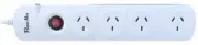 4 Way Switched Powerboard 4 x Outlets 10AMP Power Board Surge Protected