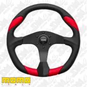 GENUINE MOMO Quark Black/Red 350mm Steering Wheel VQUARK350REDR
