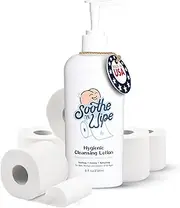 Flushable Wipe Alternative with Aloe & Moisturizers, Toilet Paper Moistener for Clean, Soft & Smooth Bum, Butt Cleaner, Sanitizing Lotion 8 Oz