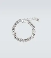 [McQueen] McQueen Embellished chain bracelet One Size silver