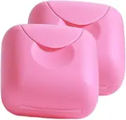 EXQUIMEUBLE 2Pcs Storage Box Portable Holder for Cups Compact Carrying Case for Period Cups Lightweight Easy to Clean for Travel