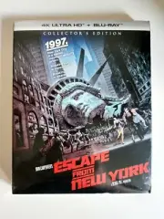 Escape From New York: 4K, Blu Ray w/ Slipcover Sealed New Near Mint Ships in Box