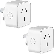 Smart Plug 16A WiFi Intelligent Socket, 2 Pack, Voice Control, Smart Outlet with Timer & App Remote Control, WiFi Outlet for Home, Compatible with Alexa & Google Assistant and SmartThings