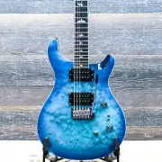 PRS SE Custom 24-08 Quilt Maple Top Lake Blue Electric Guitar w/Bag #G081477