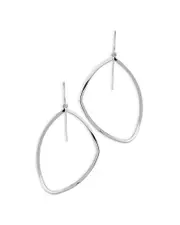 Bloomingdale's Fine Collection Abstract Triangle Open Drop Earrings in Sterling Silver