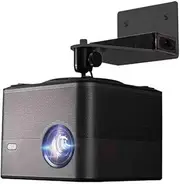 Projector Bracket Simple Wall-Mounted Aluminum Alloy Bracket Study Room Conference Room Projector Bracket Maximum Load 8kg Projector Holder(Black)