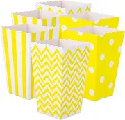 Gatuida Lightweight Popcorn Box Set of 48 Disposable Paper Popcorn Containers Multipurpose Snack Box for Parties Movie Time