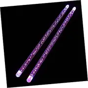 ERINGOGO 1Set Luminous Fluorescent Drumsticks Percussion Smooth Non Slip Bright Drumsticks for Beginners Creative Design for Enhanced Performance Red Blue Bubble Pattern for Various Musical