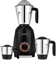 Bajaj Ninja Quartz Mixer Grinder, Indian Mixer Grinder 750 Watts|3 Stainless Steel Jars for Efficient Grinding and Mixing |Free International Adaptor|1 Month Warranty