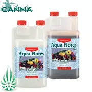 Hydroponics CANNA Aqua Flores AquaFlores A & B 2x1Litre Grow Nutrient
