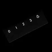 HALLMERS 0-1-2-3 Light Rangehood Exhaust Fan Control Panel Labels (White Print Clear Adhesive) Oven Replacement Sticker Cooktop Cooking Canopy Range Hood Fume Extractor Chimney Switch