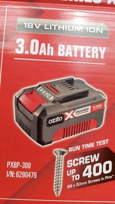GENUINE OZITO 18V 3.0AH LITHIUM BATTERY LI-ION DRILL IMPAC DRIVER COMBO CORDLESS
