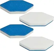 4 Pack Bathroom and Tub Mop Refills for Vileda Bath Magic - Multi Surface Sponge