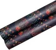 Wrapping Paper Kraft Paper 27.5in DIY Handmade Birthday Christmas Valentine's Day Gift Wrapping Book Cover Paper Gift (Color : A)