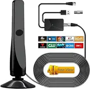 AUTERCO 2024 Digital TV antenna-TV antenna indoor,TV antenna for Smart TV Indoor,TV Antenna for Local Channels,Digital Antenna for Smart TV Indoor, 360+ Miles Long Range HD TV Antenna,Support All TV