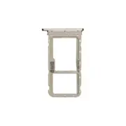 SIM microSD Card Tray Dual for Motorola Moto G60 Frosted Champagne Replacement