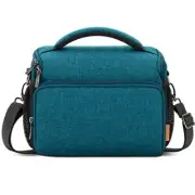 Camera Bag Case Waterproof Anti-shock Shoulder Bag Teal