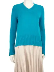 Blue Alpaca Wool Knit Jumper