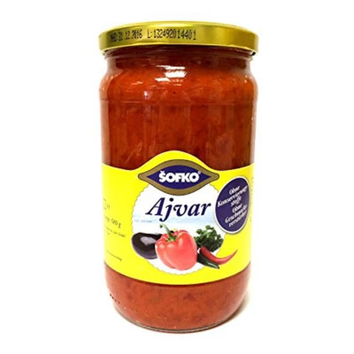 Sofko Ajvar Paprika And Aubergine Gemüsezubereitung 680g 4er Pack