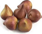 6pcs Artificial Fig Lifelike Simulation Fig Fake Fruit for Home Kitchen Cabinet Decoration Photography Props Table Decoration