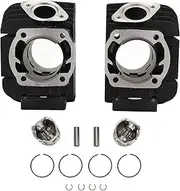 Gearwell Piston Cylinder Kit, Engine Top End Set, 64mm Cylinder Piston Kit Aluminium Alloy Compatible with RD350 1973‑1975 360‑11311‑00‑00