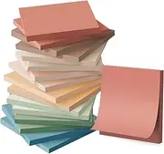 (16 Pack) Sticky Notes 3x3, Vintage Colors, Sticky Pads, Recyclable, Self-Stick Pads, Easy to Post for Home, Office, Notebook