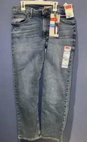 32 X 30 Wrangler Jeans, Straight Fit, Free To Stretch NWT Stonewashed