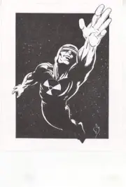 Solar Man of the Atom Valiant Original Art by Cliff Van Meter