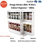 Spice Rack Pantry Cabinet Storage Kitchen Sliding Shelf Jar Can Holder Organiser