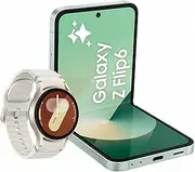 [Samsung] Galaxy Z Flip6 AI Smartphone, 512GB, Mint + Galaxy Watch7 40mm, Bluetooth, Cream