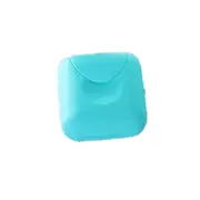 10PCS Portable Soaps Box Barthroom Travel Hiking Soap Dish Plate Holder Case Container BLUE COLOR