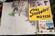 SMUGGLERS' NOTCH SKI RESORT POSTER. This 2024/25 Poster IS 28.5" X 19.5"