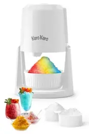 Snow Cone Machine - Shaved Ice Machine with 2 Ice Molds & Adjustable Blades -...