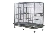 YES4PETS XXXL 195 cm Bird Cage Pet Parrot Aviary Perch Castor Wheel