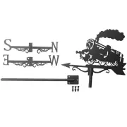 5X(Steam Train Silhouette Weather Vane Weathervane Weathercock for Garden3558