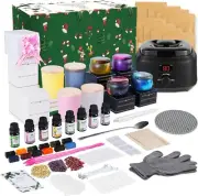 Candle Making Kit Supplies with Digital Soy Wax Melt Warmer,DIY Candle with Jar