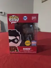Funko Pop! DC Heroes Chase Robin Hooded Patina #377 China Exclusive w/hard stack