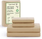 King Size Bed Set - 4 Piece 100% Organic Cotton King Size Bedding Sheets & Pillo