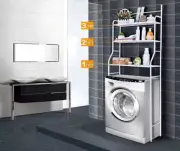 OVER WASHING MACHINE TOILET RACK DRYER SHELF STORAGE UNIT 3TIER LAUNDRY ORGANIZE