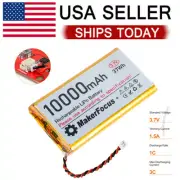 3.7V 10000mAh Lipo Lithium Micro PH2.0 Plug Rechargeable Battery Pi UPS Board US