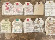 Handmade Junk Journal Scrapbook Luggage Tags From Book Page